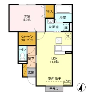 MIYABI C【1階】の間取り