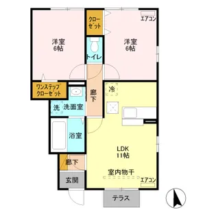 セトルガーデン【1階】の間取り