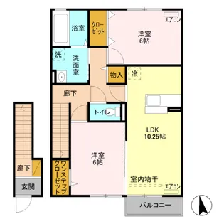 セトルガーデン【2階】の間取り