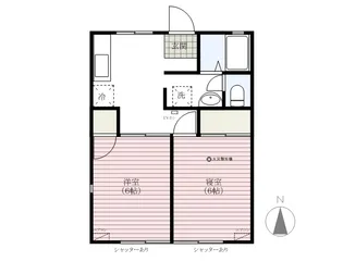 サンハイツ(中居町)【2階】の間取り