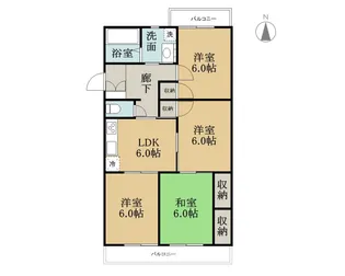 朋友レジデンス【4階】の間取り