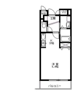 リブリーシャン【201号室】の間取り