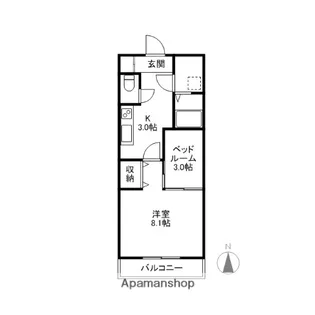RENAXIA KAWAHARA(レナジア川原)【2階】の間取り