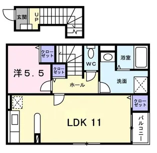 ハーバルパーク【2階】の間取り