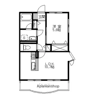 MULBERRY・K【101号室】の間取り