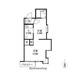 VILLA NOVA 小出【4階】の間取り