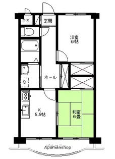 グレースコーポ荒牧【101号室】の間取り