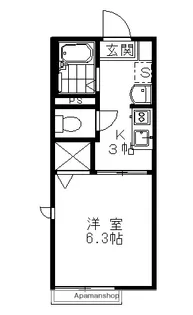 エルグラード【2階】の間取り