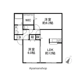 ラ プレミールA・B【1階】の間取り