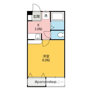 かとれあ【202号室】の間取り