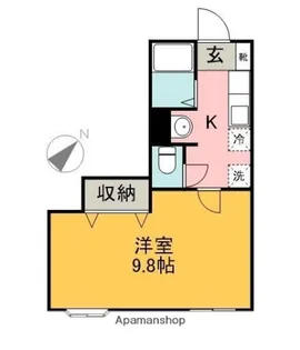 レジデンスカープ前橋【2階】の間取り