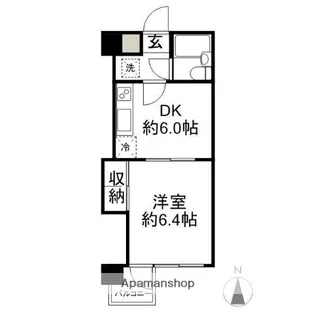 メゾン・ラクール【404号室】の間取り