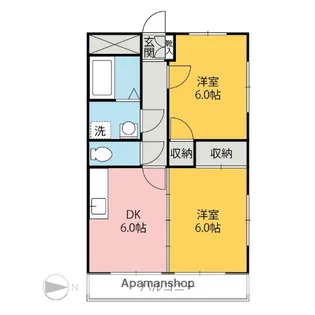 タカハシマンション【1階】の間取り