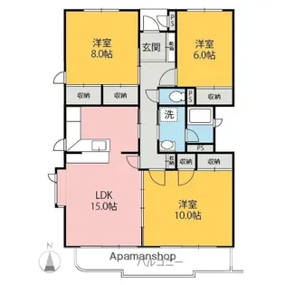 メゾンファースト【103号室】の間取り
