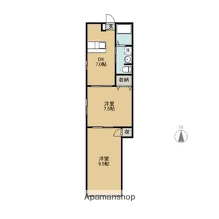 エトワール【104号室】の間取り