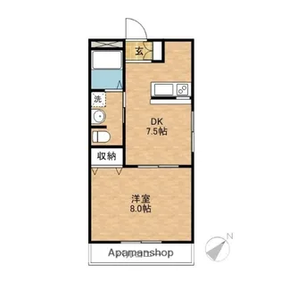 エトワール【201号室】の間取り