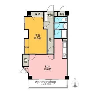 渋川グリーンパレス【101号室】の間取り