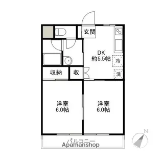 ロイヤル大嶋【2階】の間取り