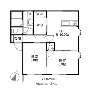 Ⅲ大嶋レジデンスA・B【1階】の間取り