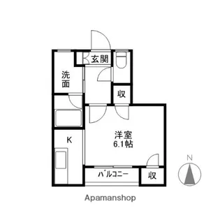 山岸ハイツ(南町)【2階】の間取り