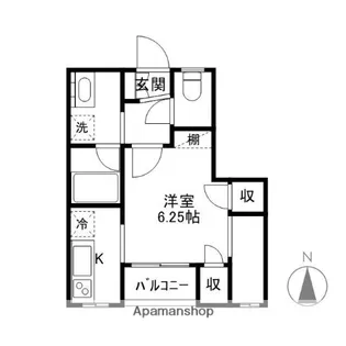 山岸ハイツ(南町)【2階】の間取り