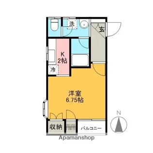 山岸ハイツ(南町)【2階】の間取り