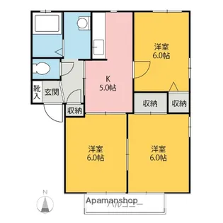 カルチェABC【1階】の間取り
