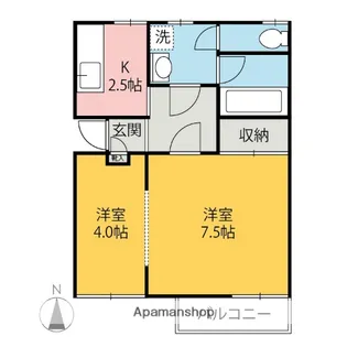 グリーンパーク石井【2階】の間取り
