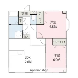 グラン・レーブ【1階】の間取り