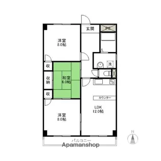 ジョアンナマンション【302号室】の間取り