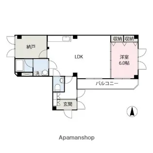 モンテスール【201号室】の間取り