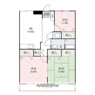 THパレロワイヤル【3階】の間取り