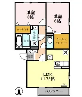 ルミエール【1階】の間取り