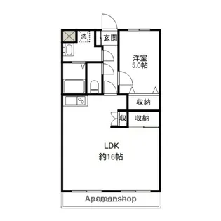 メゾンプルミエ(元総社町)【1階】の間取り