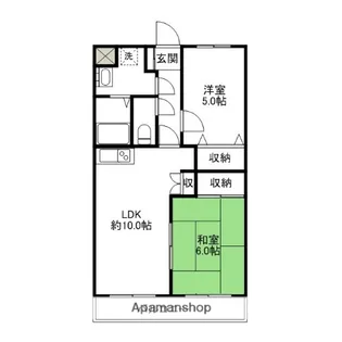 メゾンプルミエ(元総社町)【1階】の間取り
