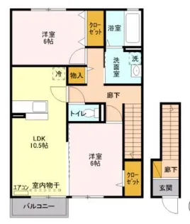 パルテール【2階】の間取り
