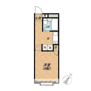 ベルピアドリーム時沢【105号室】の間取り