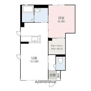群馬県前橋市山王町2丁目【アパート】の間取り