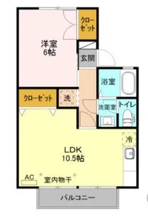 リバージュ A【1階】の間取り