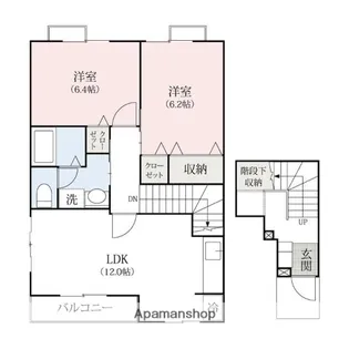 ヴェルドミールC【201号室】の間取り