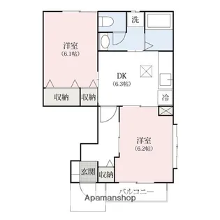 ヴェルドミールC【103号室】の間取り