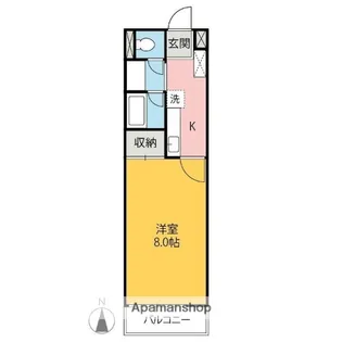 プレミールマンション【303号室】の間取り