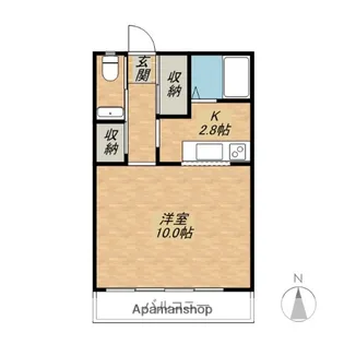 群馬県前橋市朝日町4丁目【マンション】の間取り