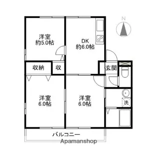 レトアひぐち【201号室】の間取り