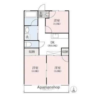 GSみつまた【302号室】の間取り