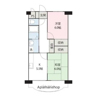グレースコーポ荒牧【205号室】の間取り