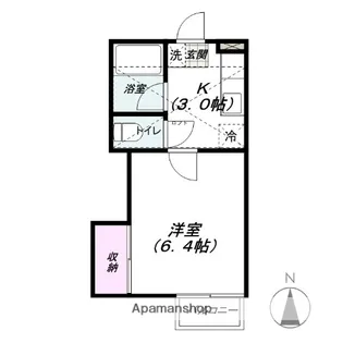シティハイツかすみ草【202号室】の間取り
