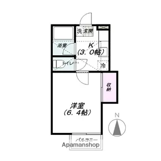 シティハイツかすみ草【208号室】の間取り