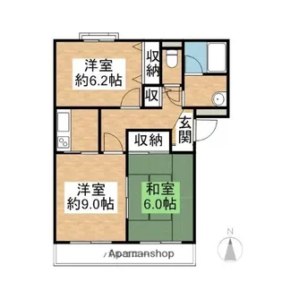 プラムマンション【105号室】の間取り