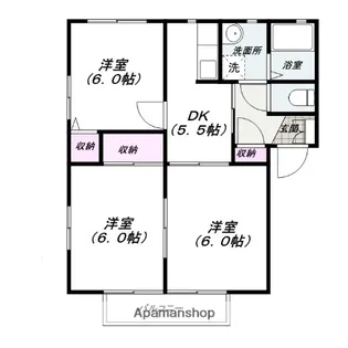 エトワールAB【1階】の間取り